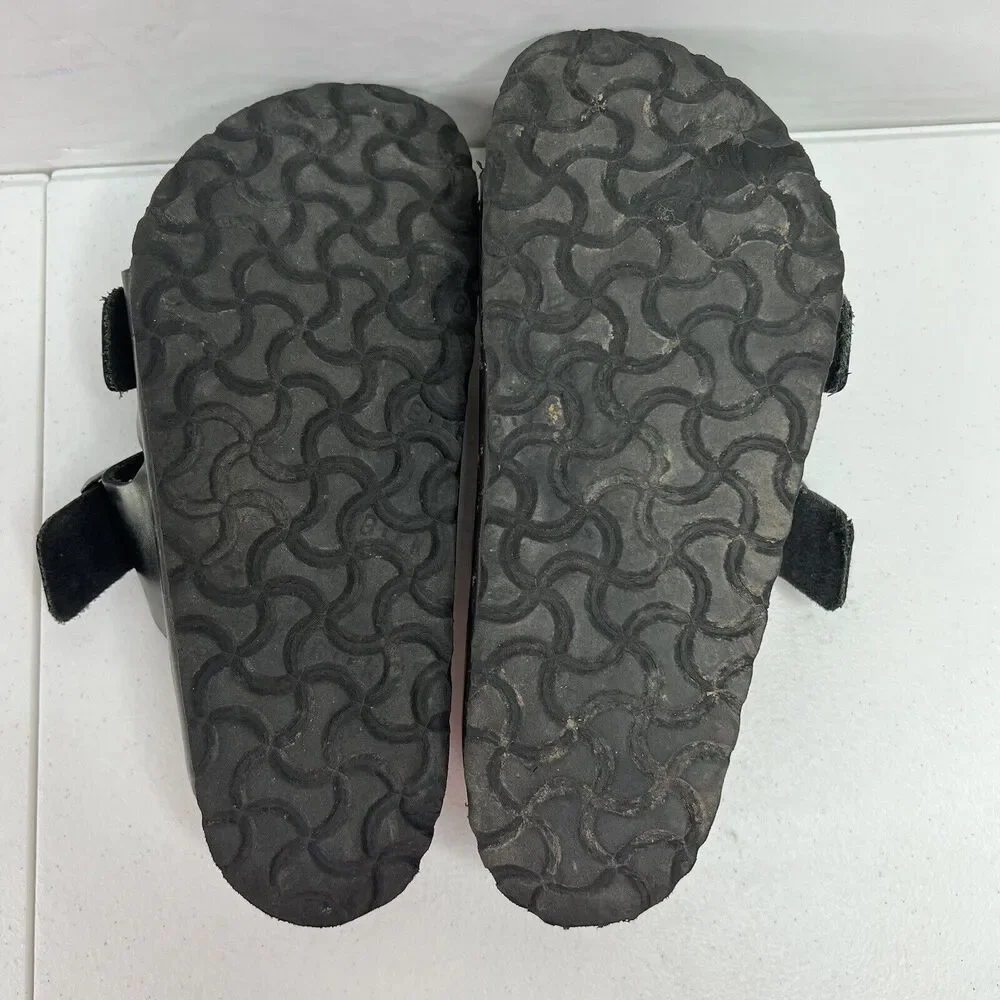 Birkenstock Women’s Size 37 US 6 6.5‎ Leather Sandals Anthracite Metallic Pewter